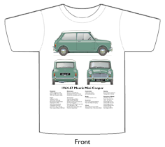 Morris Mini-Cooper 1964-67 T-shirt Front